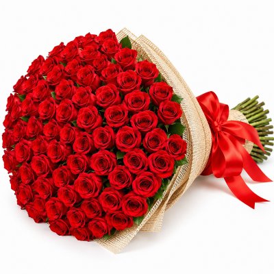 Bouquet of 100 Red Roses
